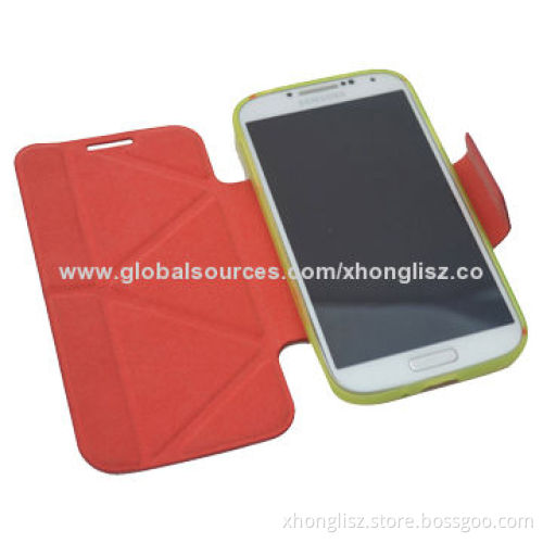 Flip Case for Samsung S4 with PC Back Cover/Slim Case/Various Colors